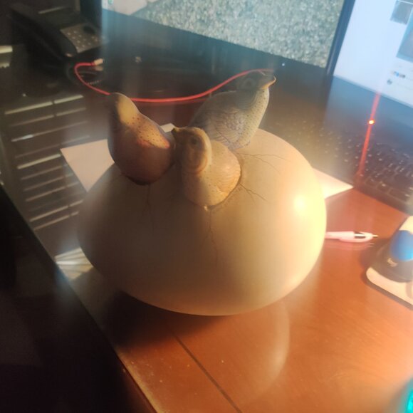 Sergio Bustamante Egg hatching birds sculpture Vintage - Picture 1 of 4